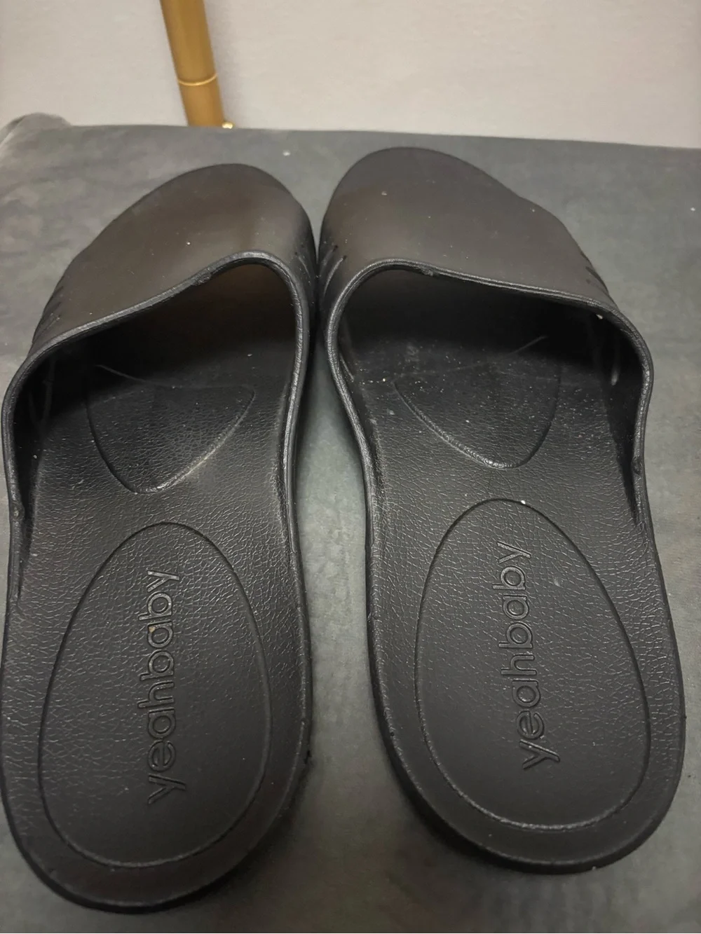 Black Slide Sandals
